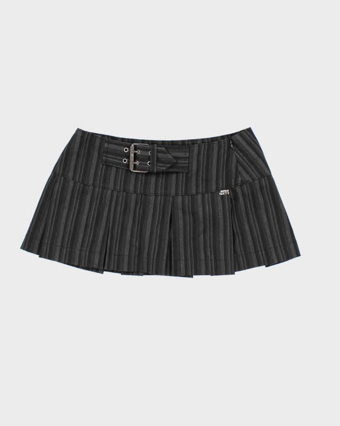 Y2K Miss SIxty Grey Ultra Mini Skirt - S