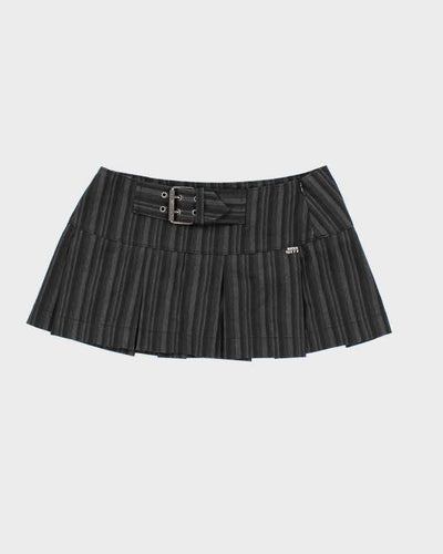 Y2K Miss SIxty Grey Ultra Mini Skirt - S