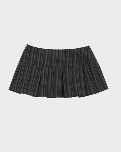 Y2K Miss SIxty Grey Ultra Mini Skirt - S