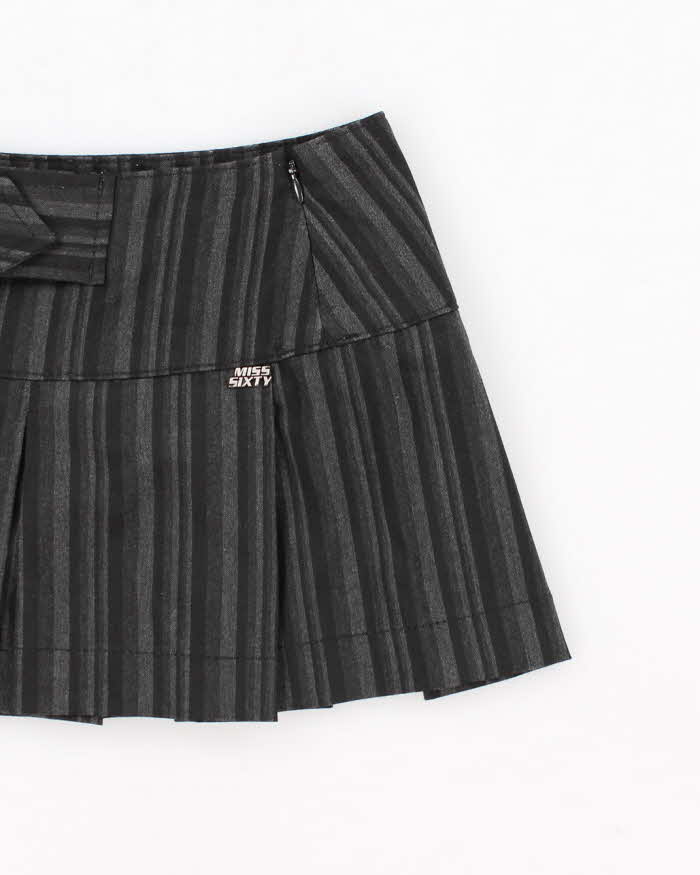 Y2K Miss SIxty Grey Ultra Mini Skirt - S