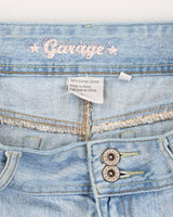 Y2K Garage Demin Pleated Mini Skirt - M