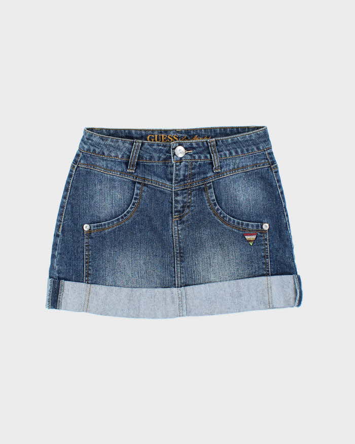 Vintage Y2k 00s Guess Denim Mini Skirt - XS