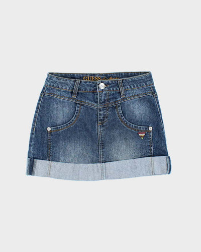 Vintage Y2k 00s Guess Denim Mini Skirt - XS