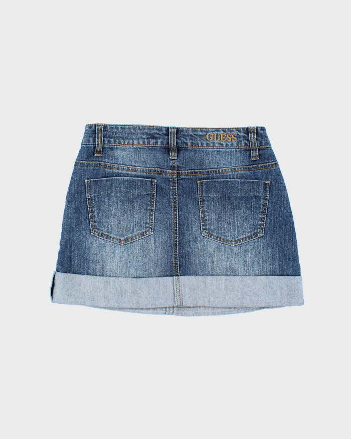 Vintage Y2k 00s Guess Denim Mini Skirt - XS
