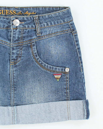 Vintage Y2k 00s Guess Denim Mini Skirt - XS