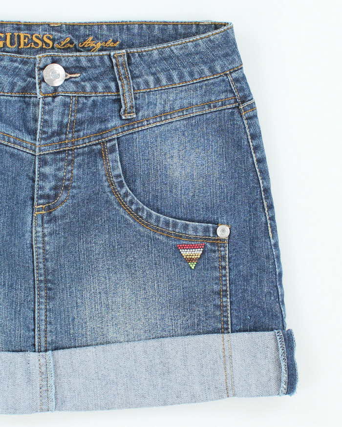 Vintage Y2k 00s Guess Denim Mini Skirt - XS