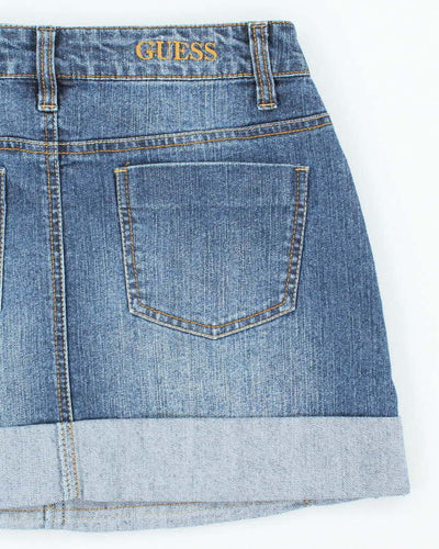 Vintage Y2k 00s Guess Denim Mini Skirt - XS