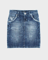 Vintage Y2k 00s Armani Jeans Denim Mini Skirt - XS