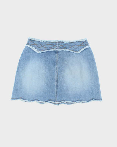 Vintage Y2k 00s Armour Jeans Denim Mini Skirt - XS
