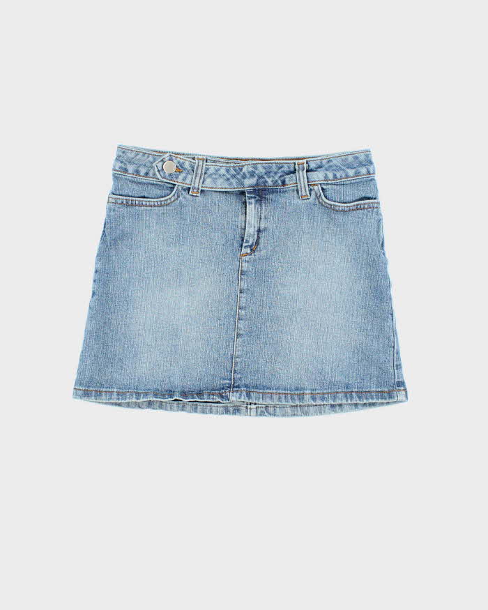 Vintage Y2k 00s Le Chateau Denim Mini Skirt - XS