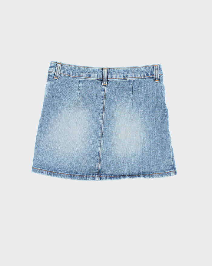 Vintage Y2k 00s Le Chateau Denim Mini Skirt - XS