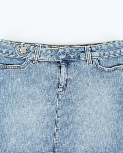 Vintage Y2k 00s Le Chateau Denim Mini Skirt - XS