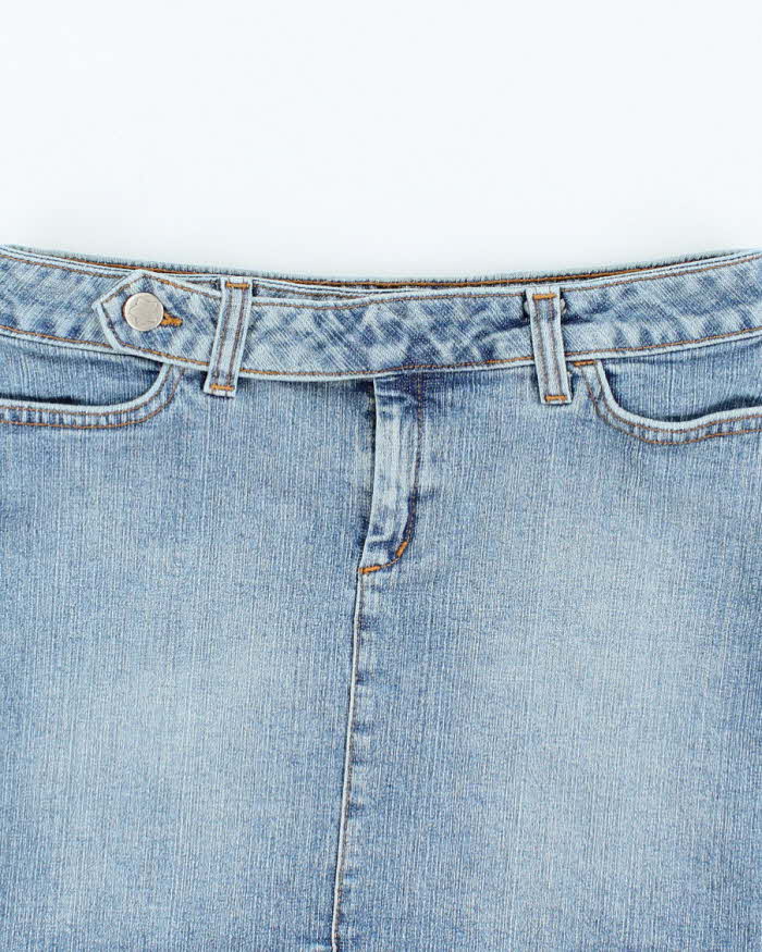 Vintage Y2k 00s Le Chateau Denim Mini Skirt - XS