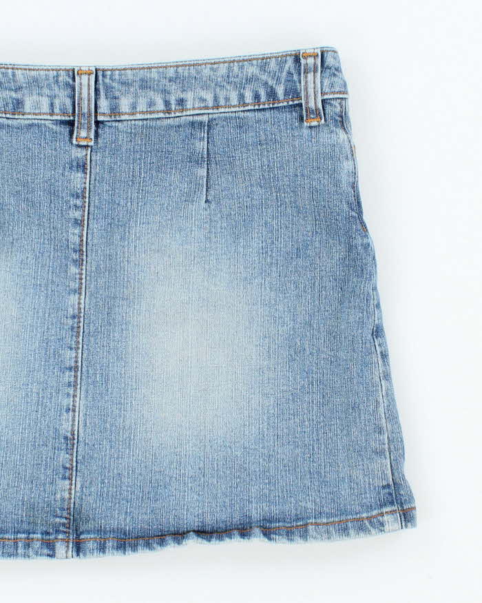 Vintage Y2k 00s Le Chateau Denim Mini Skirt - XS