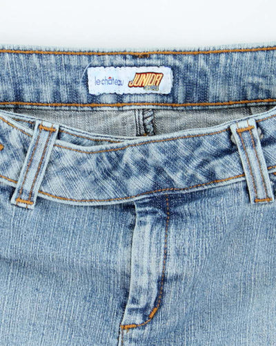 Vintage Y2k 00s Le Chateau Denim Mini Skirt - XS