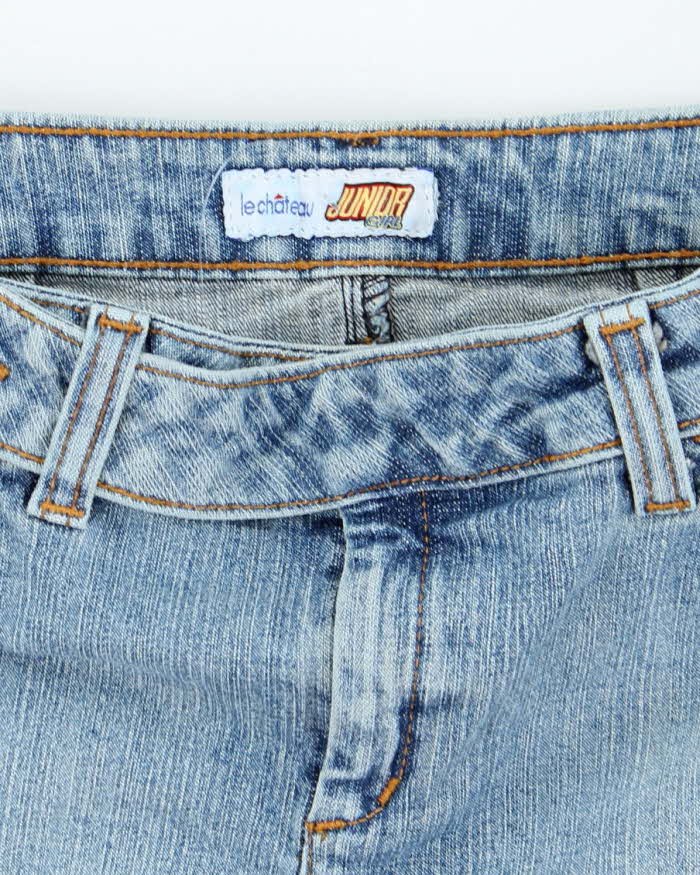 Vintage Y2k 00s Le Chateau Denim Mini Skirt - XS