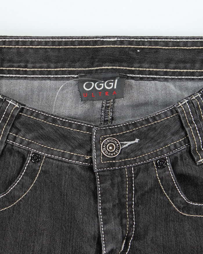 Vintage Y2k 00s Oggi Parachute Denim Mini Skirt - XS