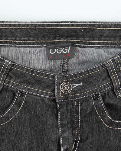 Vintage Y2k 00s Oggi Parachute Denim Mini Skirt - XS