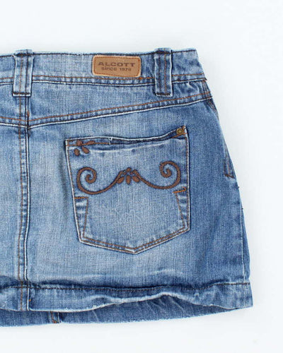 Vintage Y2k 00s Alcott Denim Mini Skirt - S