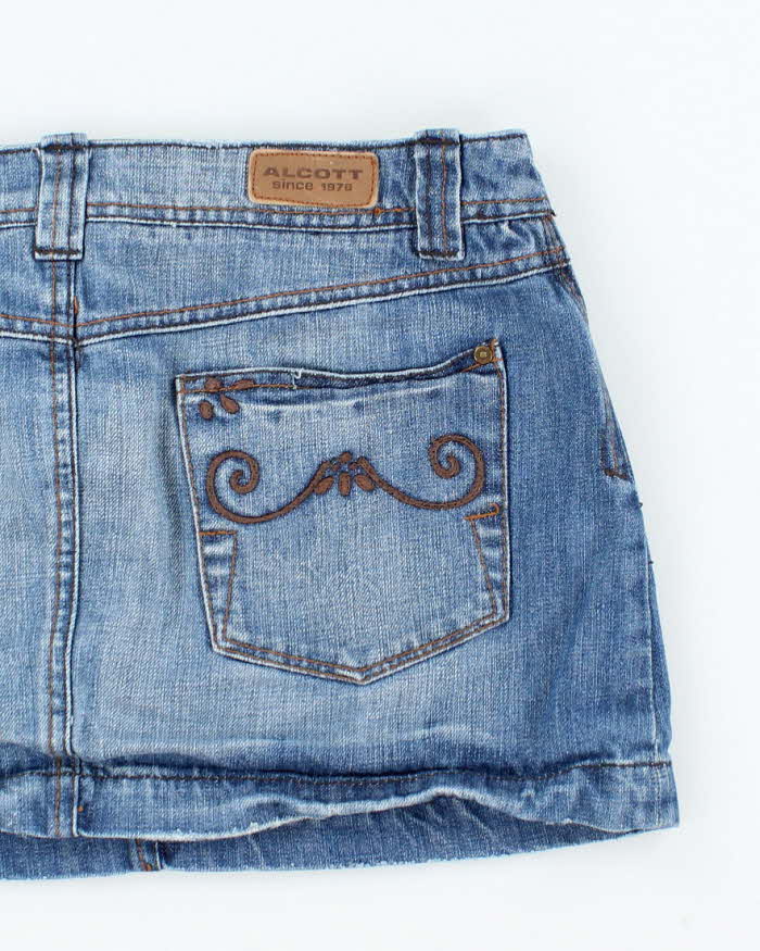 Vintage Y2k 00s Alcott Denim Mini Skirt - S