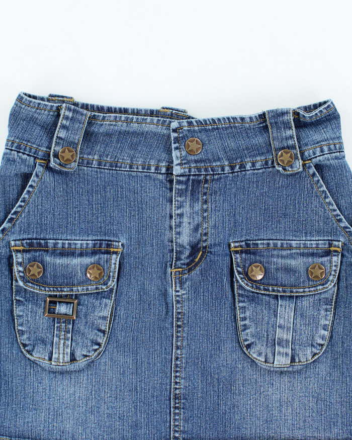 Vintage Y2k 00s 725 Originals Denim Mini Skirt - XS
