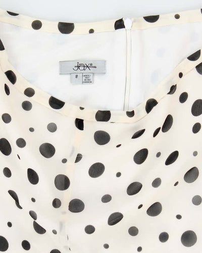 Vintage 90s Jax Polka Dot Skirt - XS