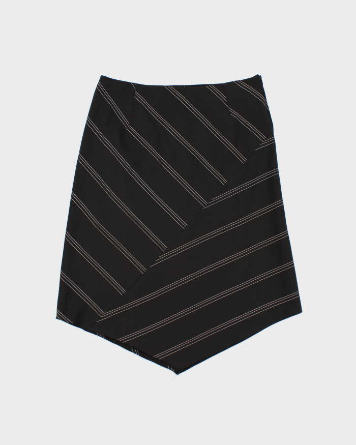 Vintage 90s Lux-Lorelei Triangle Hem Stripe Skirt - XS