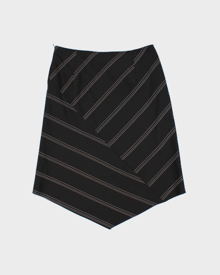 Vintage 90s Lux-Lorelei Triangle Hem Stripe Skirt - XS