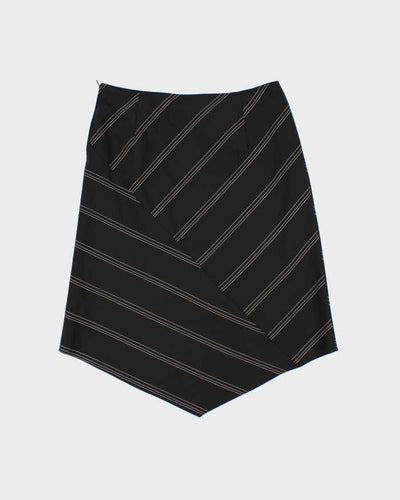 Vintage 90s Lux-Lorelei Triangle Hem Stripe Skirt - XS
