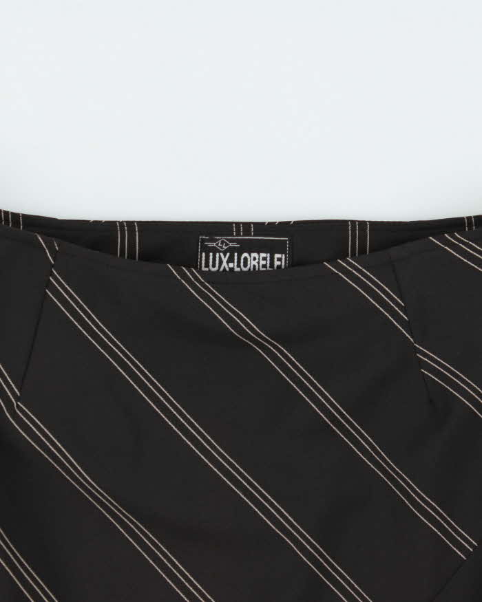 Vintage 90s Lux-Lorelei Triangle Hem Stripe Skirt - XS