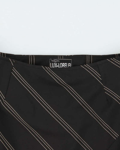 Vintage 90s Lux-Lorelei Triangle Hem Stripe Skirt - XS