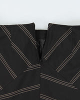 Vintage 90s Lux-Lorelei Triangle Hem Stripe Skirt - XS