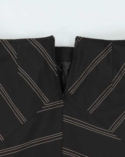 Vintage 90s Lux-Lorelei Triangle Hem Stripe Skirt - XS