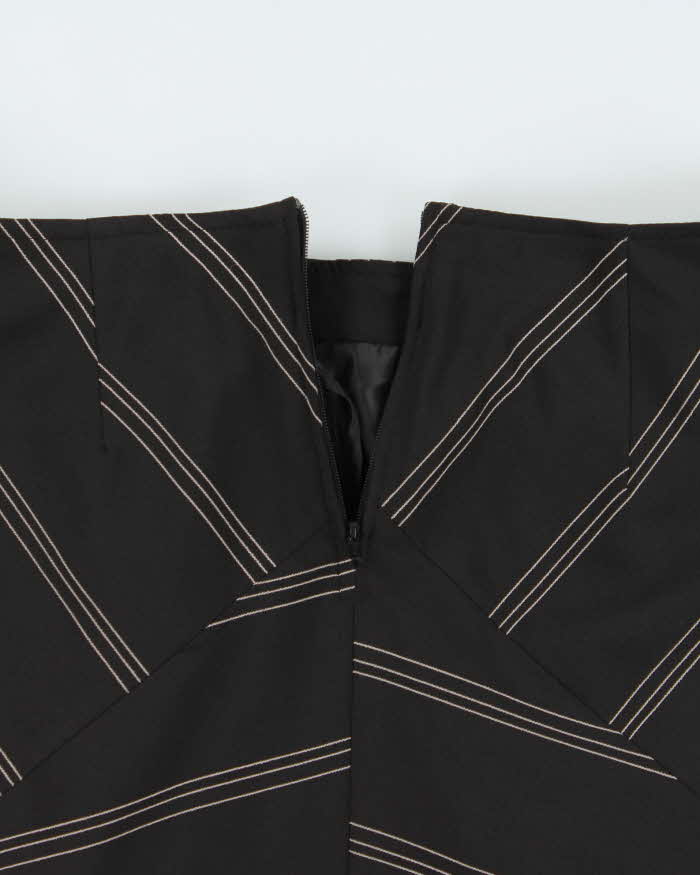 Vintage 90s Lux-Lorelei Triangle Hem Stripe Skirt - XS