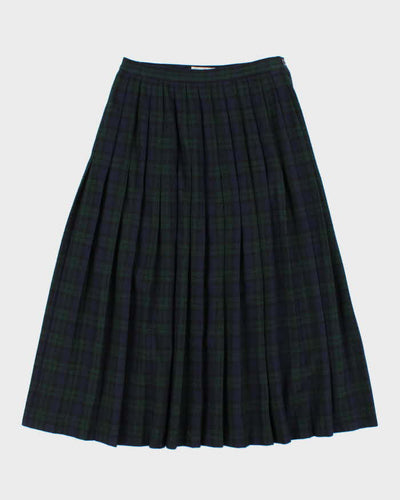 Vintage 80s Mister Leonard Wool Blend Check Skirt - XS