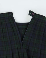 Vintage 80s Mister Leonard Wool Blend Check Skirt - XS