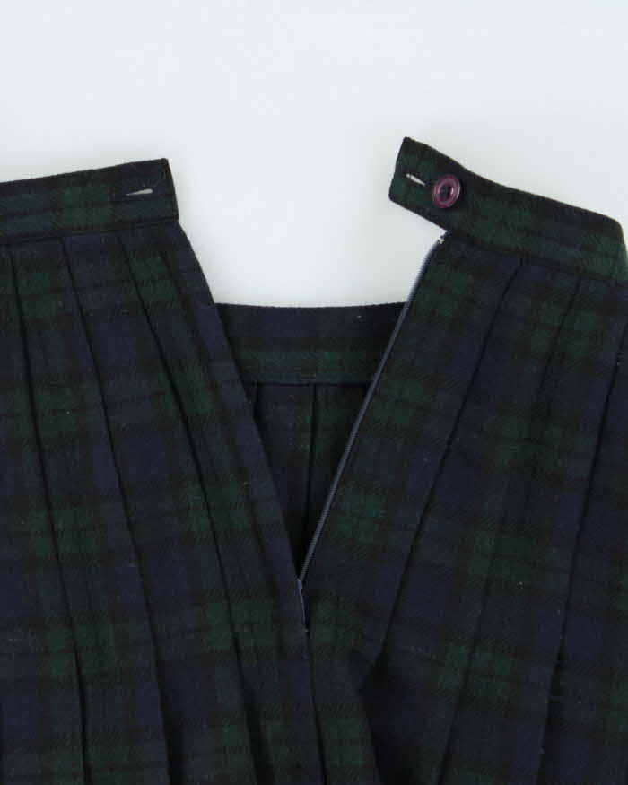 Vintage 80s Mister Leonard Wool Blend Check Skirt - XS