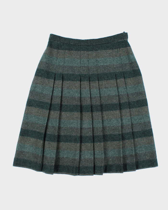 Vintage Agasa Pleated Wool Skirt - S