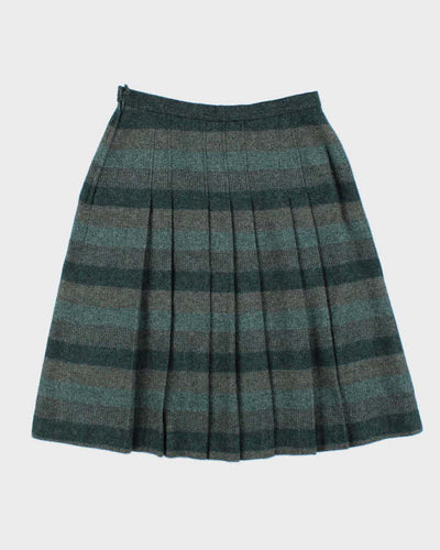 Vintage Agasa Pleated Wool Skirt - S