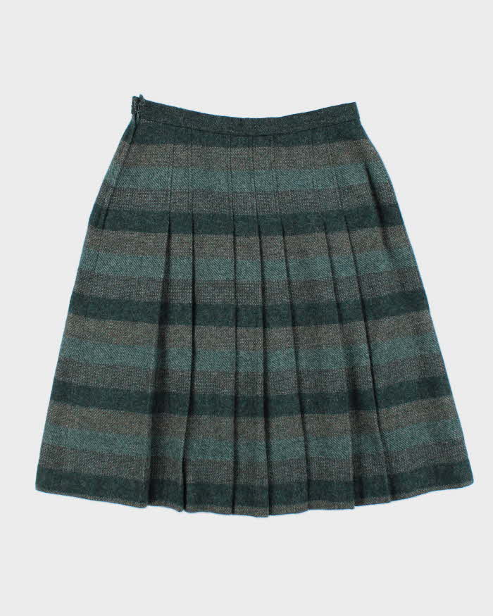 Vintage Agasa Pleated Wool Skirt - S