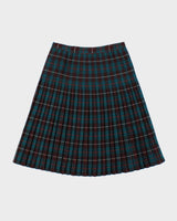 Vintage Scottish Tartan Wool Skirt - XS