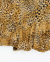 Vintage 90s Ronni Nicole Leopard Print Skirt - M