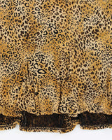 Vintage 90s Ronni Nicole Leopard Print Skirt - M
