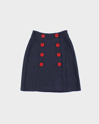 Vintage Burberry Button Skirt - XXS