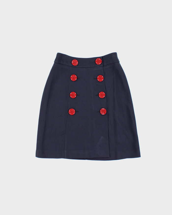 Vintage Burberry Button Skirt - XXS