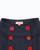 Vintage Burberry Button Skirt - XXS