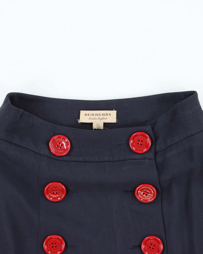 Vintage Burberry Button Skirt - XXS