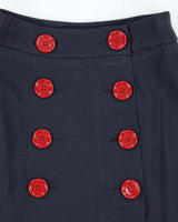 Vintage Burberry Button Skirt - XXS
