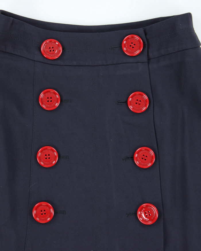 Vintage Burberry Button Skirt - XXS