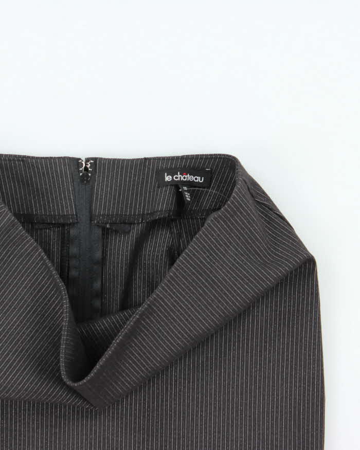 Vintage Y2k 00s Le Chateau Pin Stripe Skirt - XS